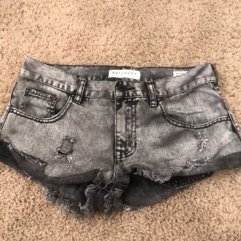 Size 5 black denim low rise